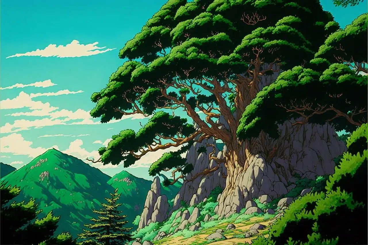 Ghibli Art of Forest