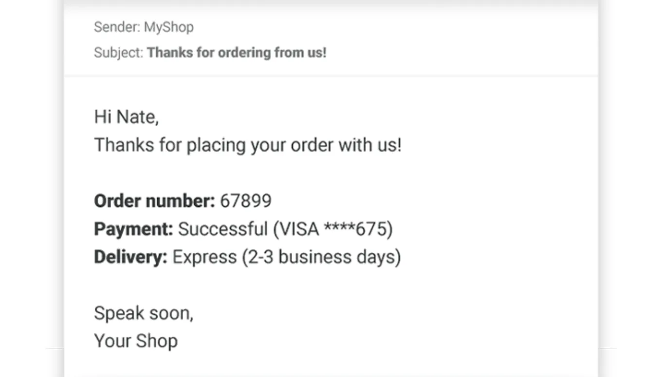 transactional emails