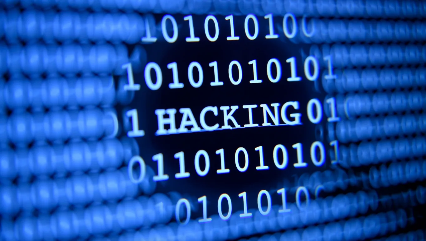a close-up of a computer screen related to data breach